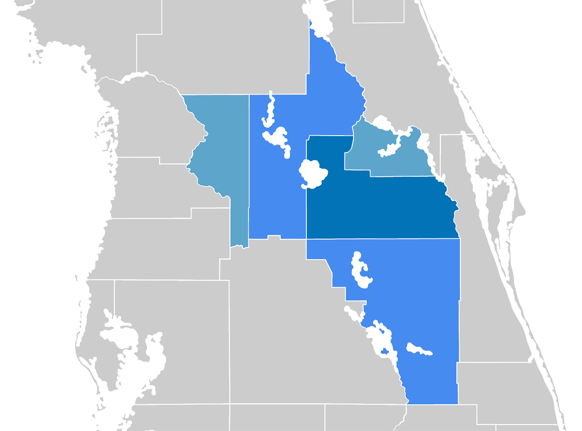 Rotary Club Map - Central Florida Rotary District 6980