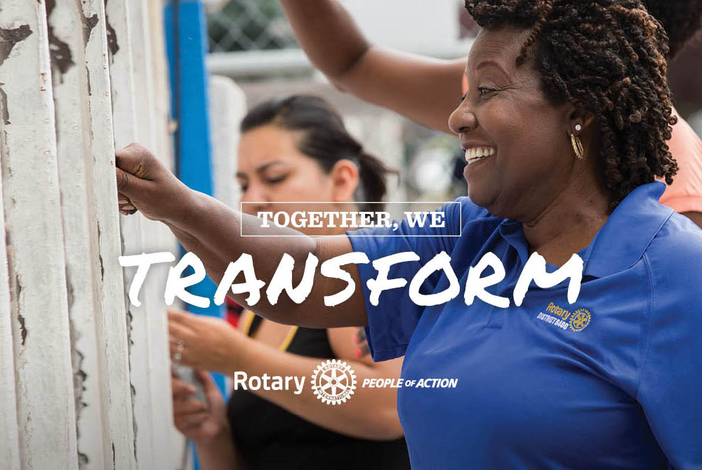 Rotary brings together the best people to find solutions that transform their communities