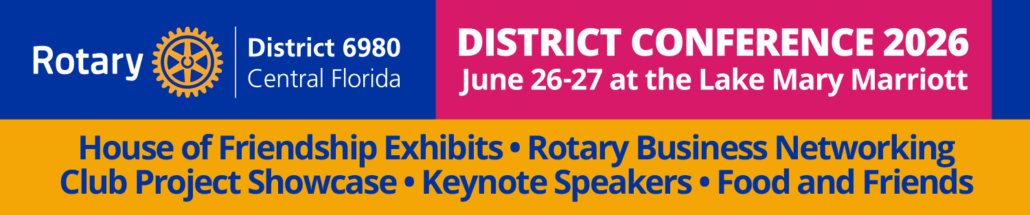 Click to learn more about the Rotary District 6980 Conference