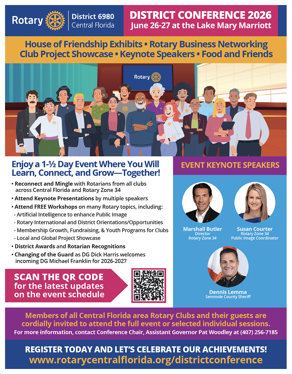 Rotary District 6980 Conference Flyer